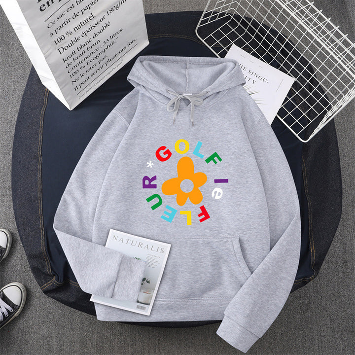 Women's hoodie with creative floral graphic design and comfortable fit Lisslune