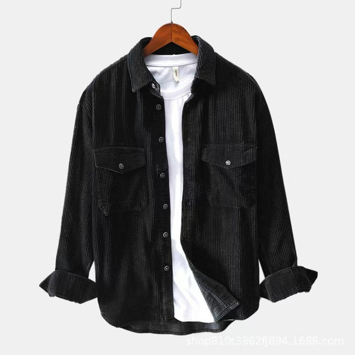Men's checked flannel shirt with practical chest pockets Lisslune