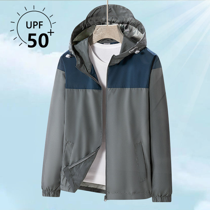Men's lightweight outdoor jacket with UV protection and practical pockets Lisslune