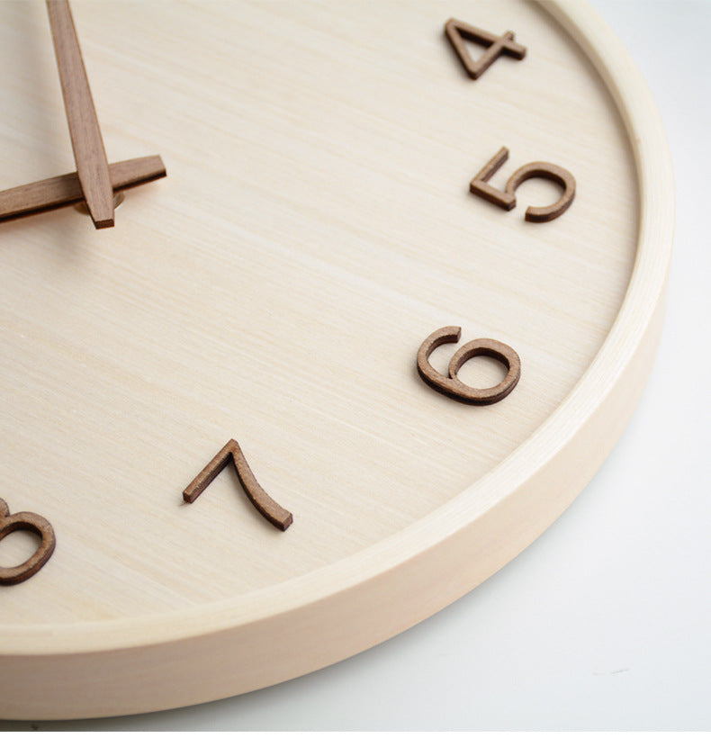 Lisslune | AestheticTone - Nordic timeless wall clock made of wood
