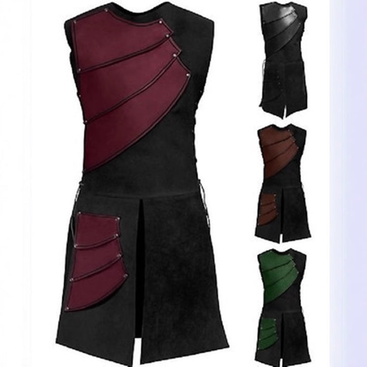 Men's sturdy leather trousers in classic design Lisslune