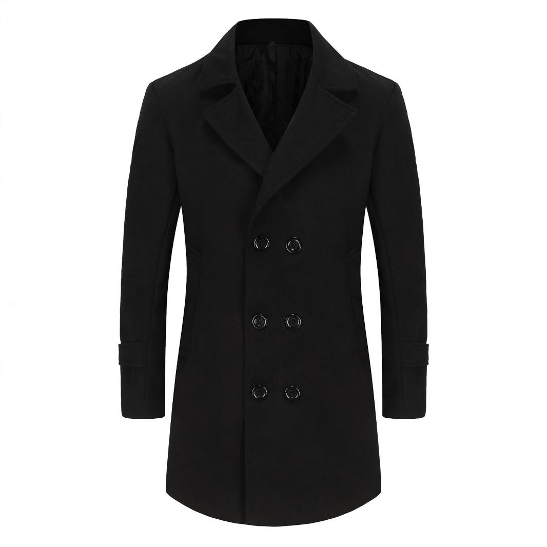 Men's elegant wool double coat Lisslune