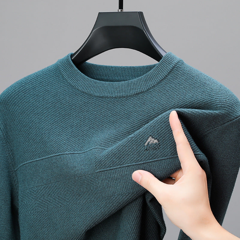 Men's knitted sweater with modern ribbed pattern Lisslune