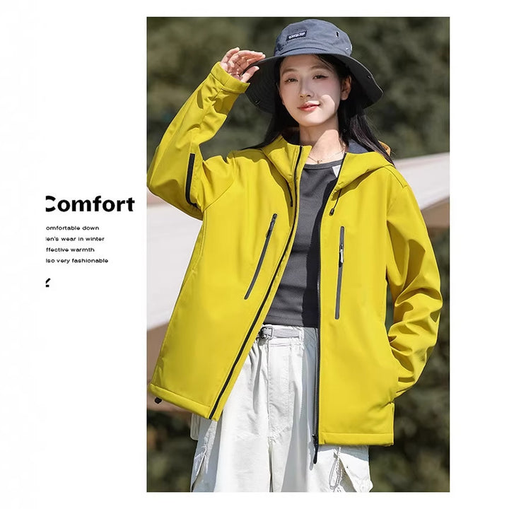 Women's functional jacket with water-repellent material and practical zip pockets Lisslune