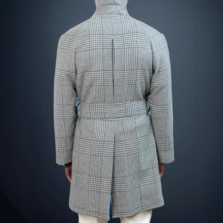 Men's Classic Check Coat Lisslune