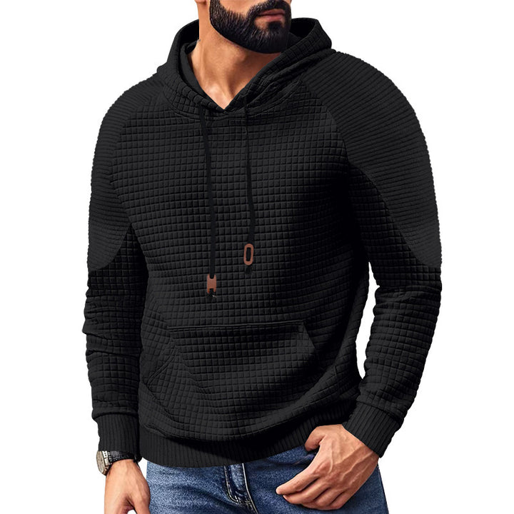 Men's modern hoodie with unique texture Lisslune
