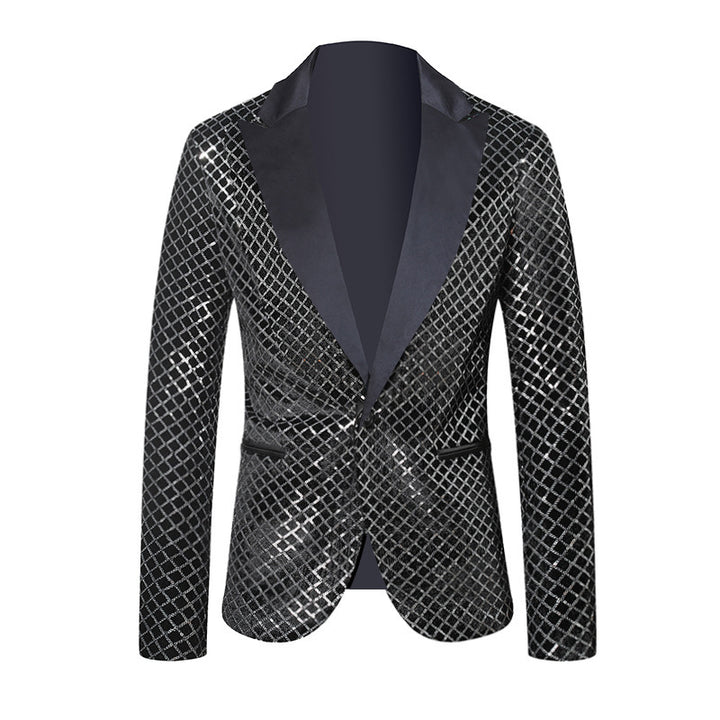 Men's elegant sequin blazer in modern design Lisslune