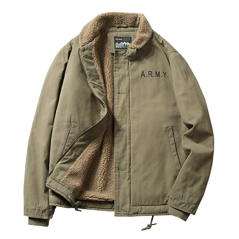 Men's Leisure Jacket with Soft Fleece Lining Lisslune