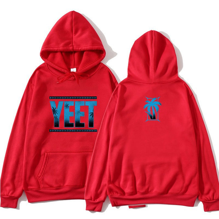 Women's Hoodie with Creative Palm Design Lisslune