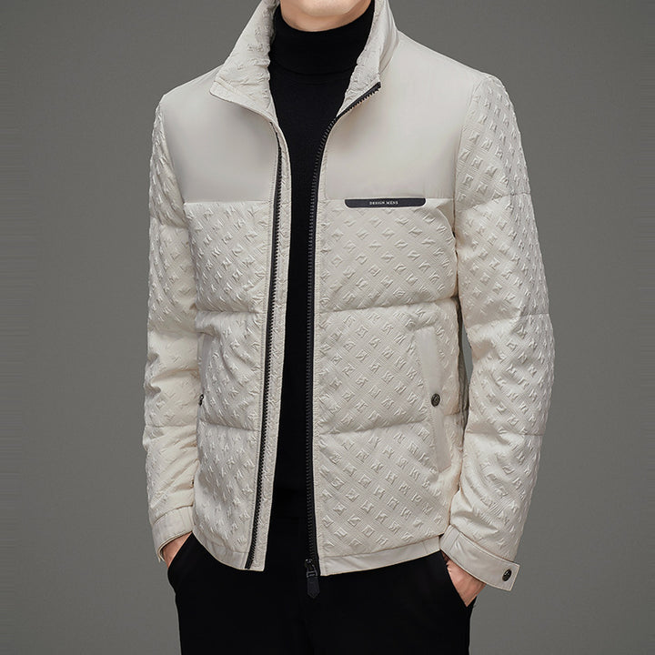 Men's Padded Thermal Jacket with Double Collar Lisslune