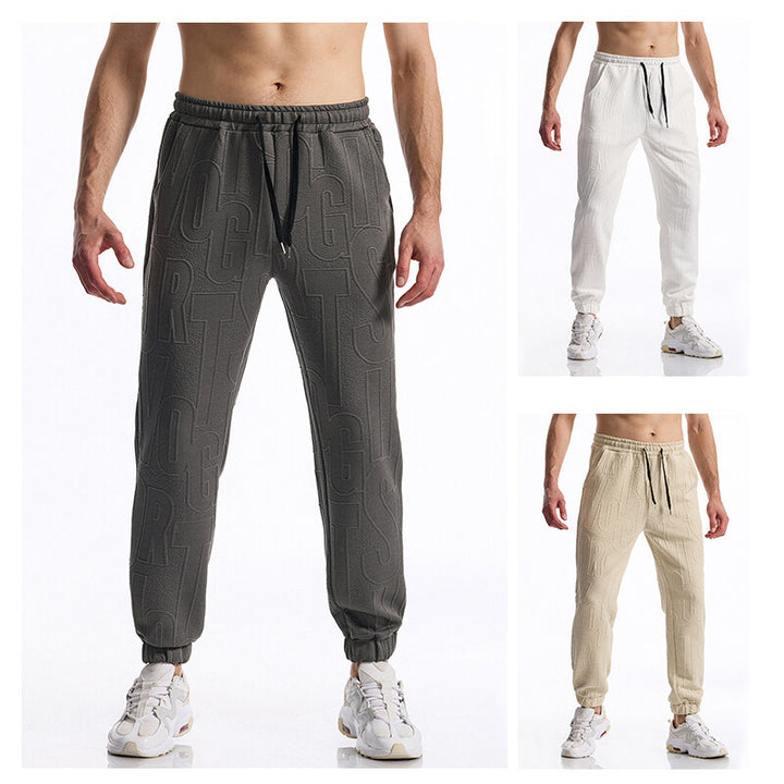 Men's sporty leisure pants with elastic waistband and side pockets Lisslune