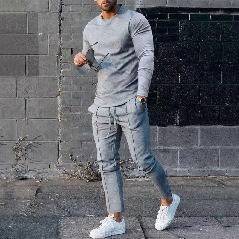 Men's sporty sweatshirt and jogger set Lisslune
