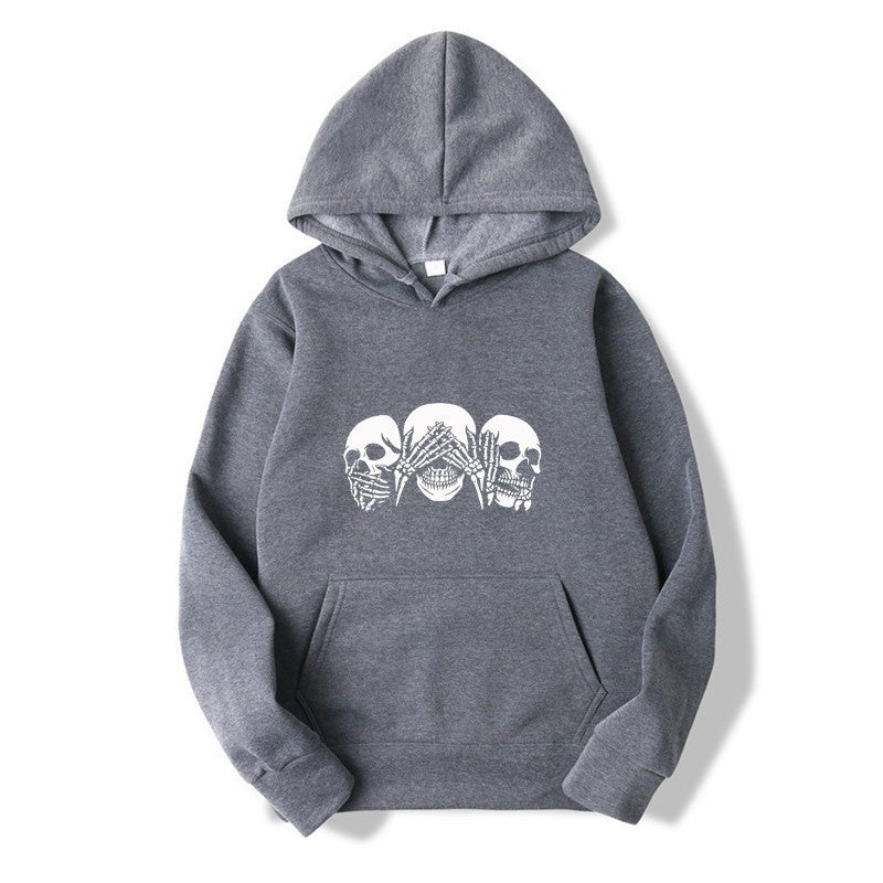 Women's hoodie with artistic skull design Lisslune