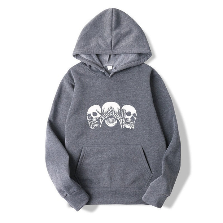 Women's hoodie with artistic skull design Lisslune