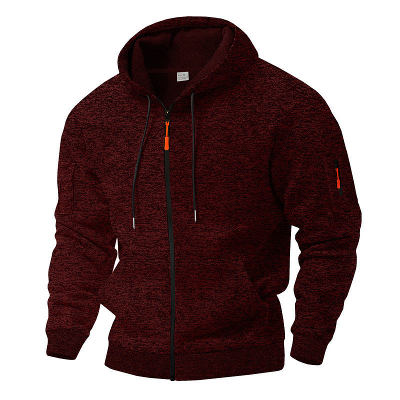 Men's hooded jacket with high-performance zipper and practical side pockets Lisslune