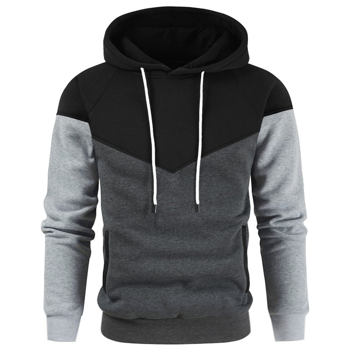 Men's Stylish Hoodie with Color Block Design Lisslune