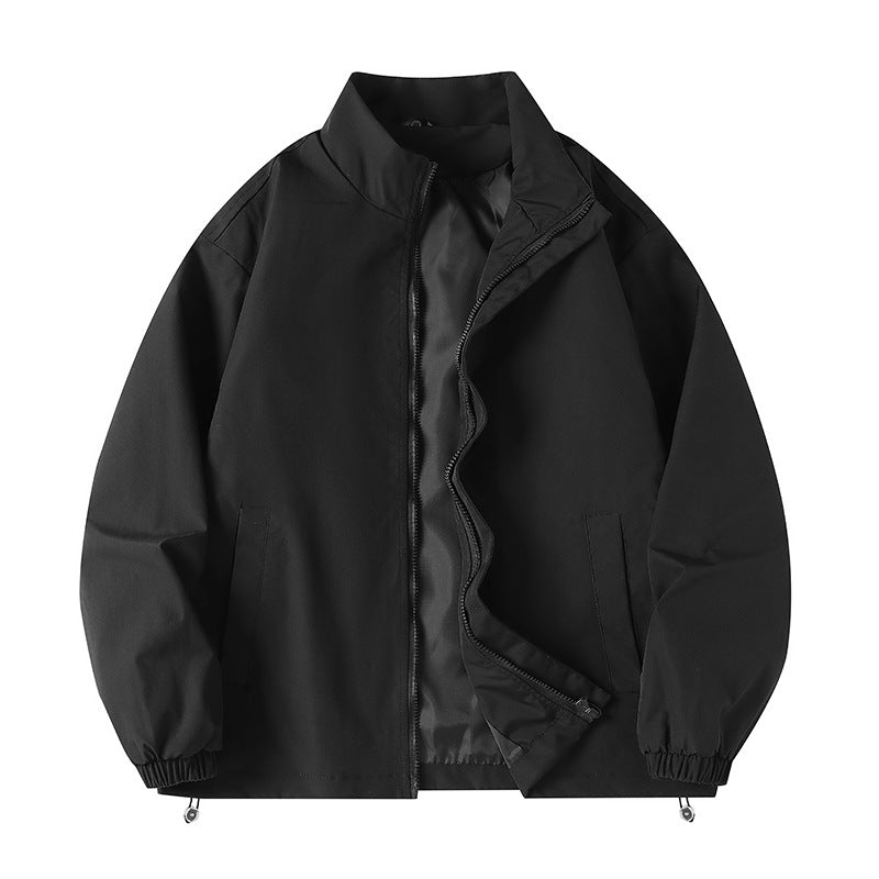 Men's casual windbreaker with a high collar and practical pockets Lisslune