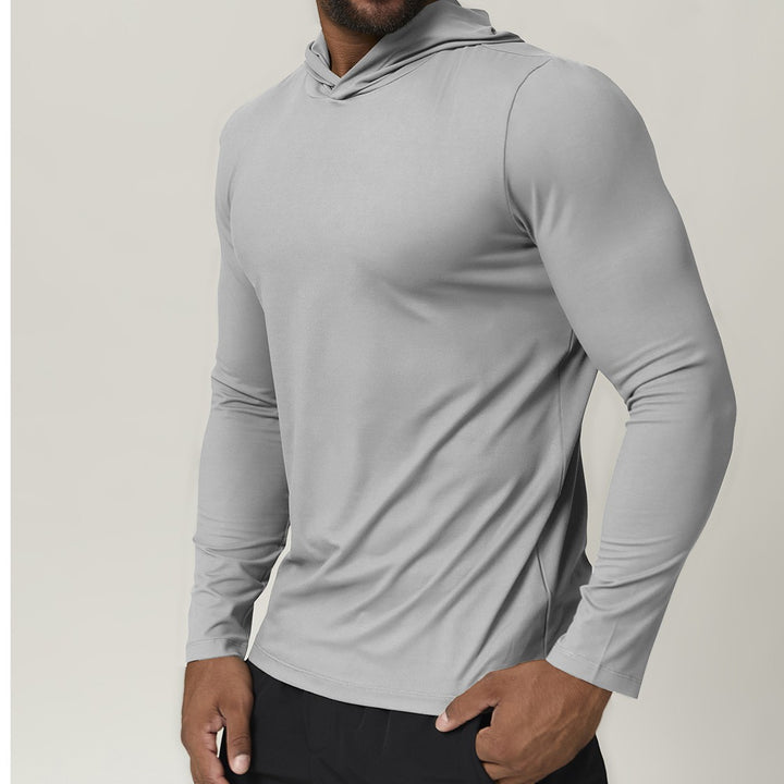 Men's Sporty Hooded Long Sleeve Lisslune
