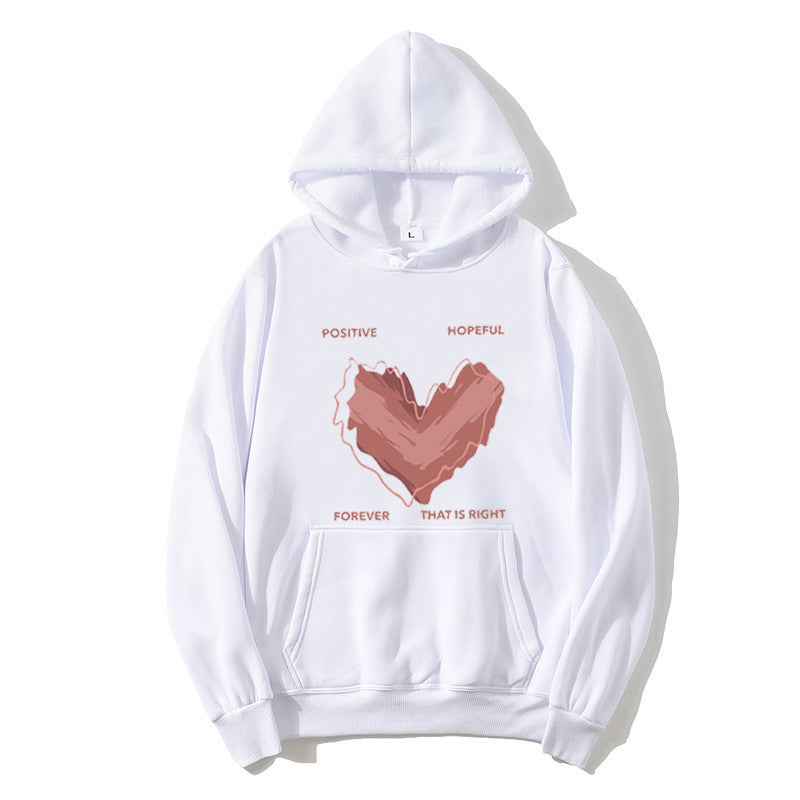 Women's hoodie with inspiring heart motif Lisslune