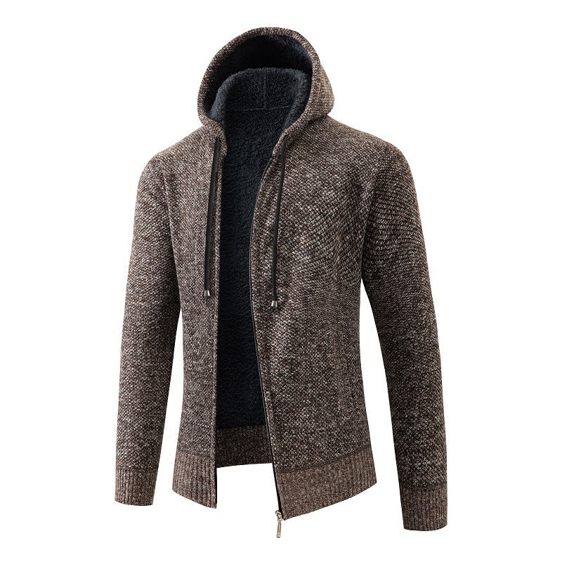 Men's comfortable cardigan with hood Lisslune