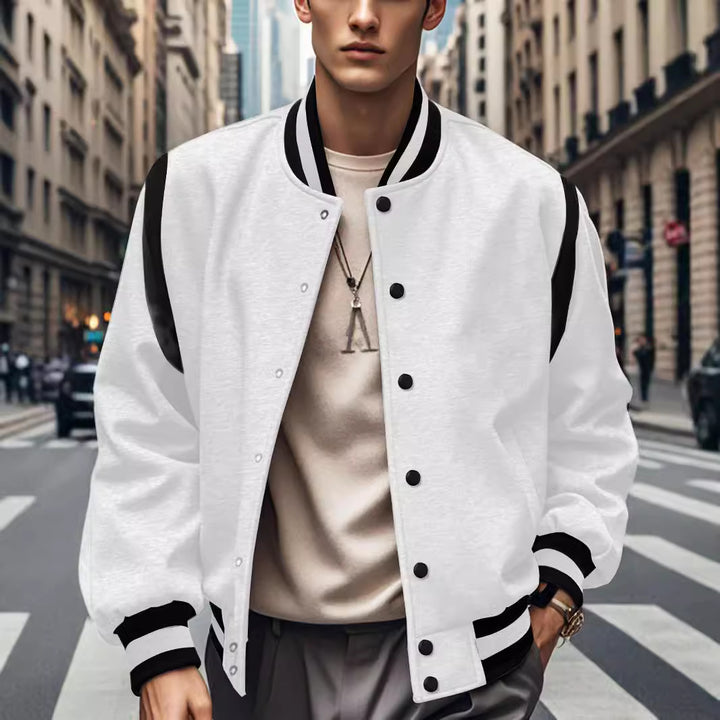 Men's stylish bomber jacket with contrast details Lisslune