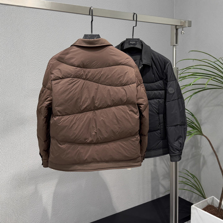 Men's Quilted Casual Jacket with Practical Button Plackets Lisslune
