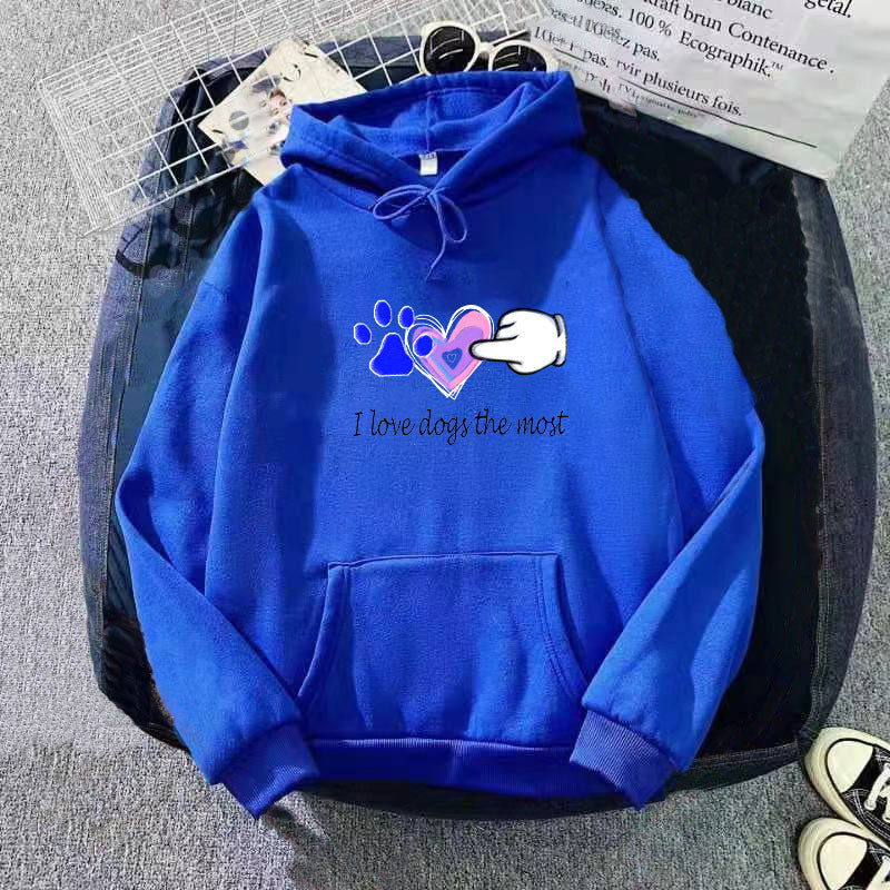 Women Hoodie with Loving Dog Design Lisslune