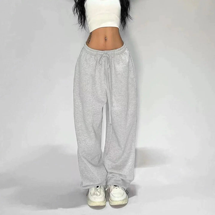 Women's comfortable Relaxed Fit leisure pants with high waistband and side pockets Lisslune