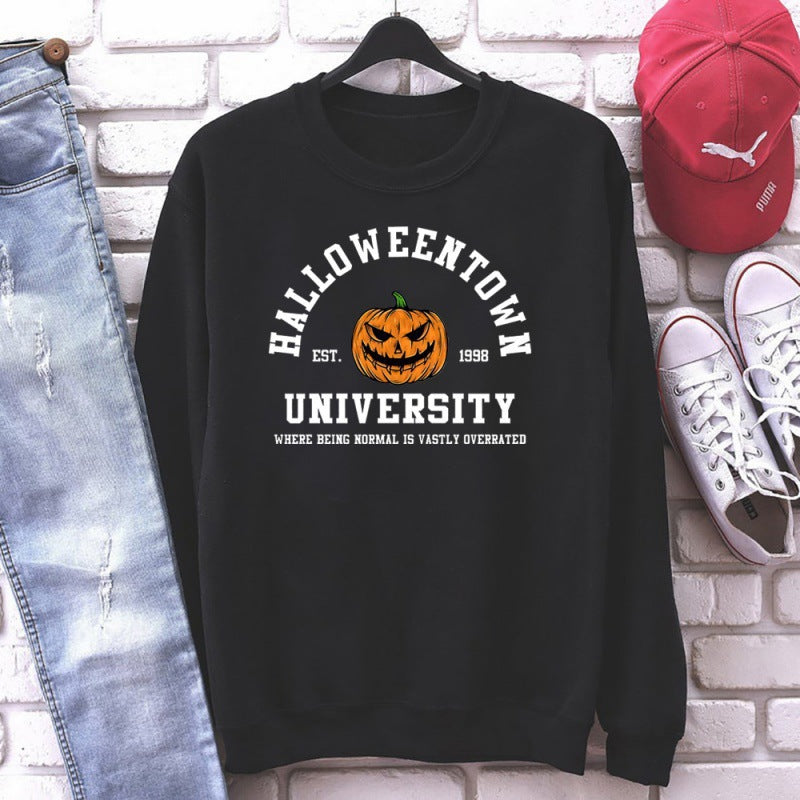 Women's sweatshirt with creative Halloween design and comfortable fit Lisslune