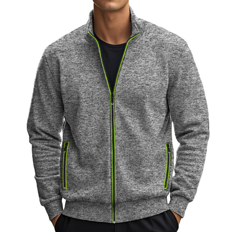 Men's high-quality training jacket with breathable structure and trendy zipper Lisslune