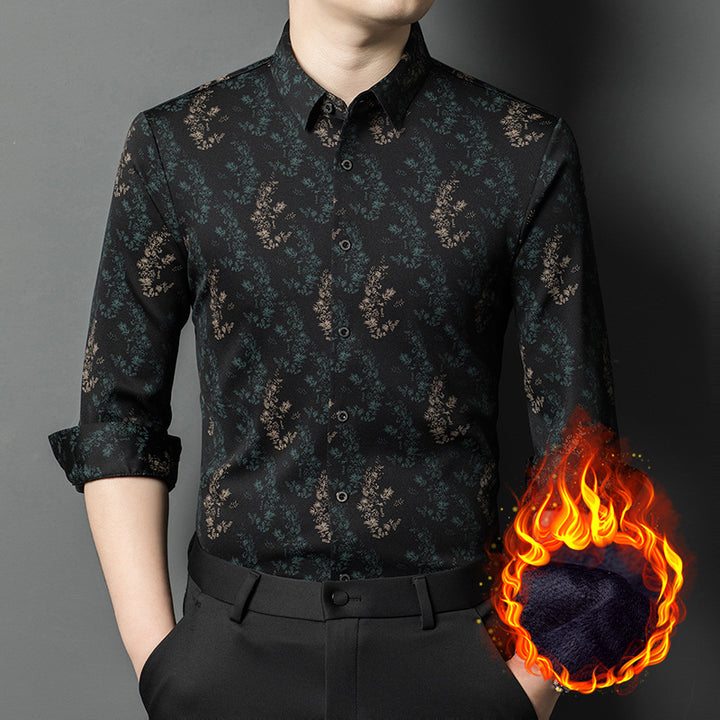 Men's shirt with timeless floral pattern Lisslune
