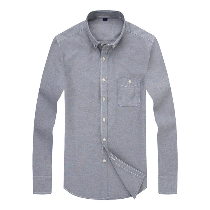 Men's business shirt with button-down collar and chest pocket Lisslune