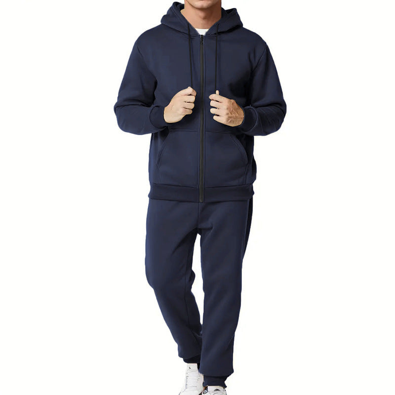 Men's sporty hoodie and jogger set with practical pockets and breathable materials Lisslune