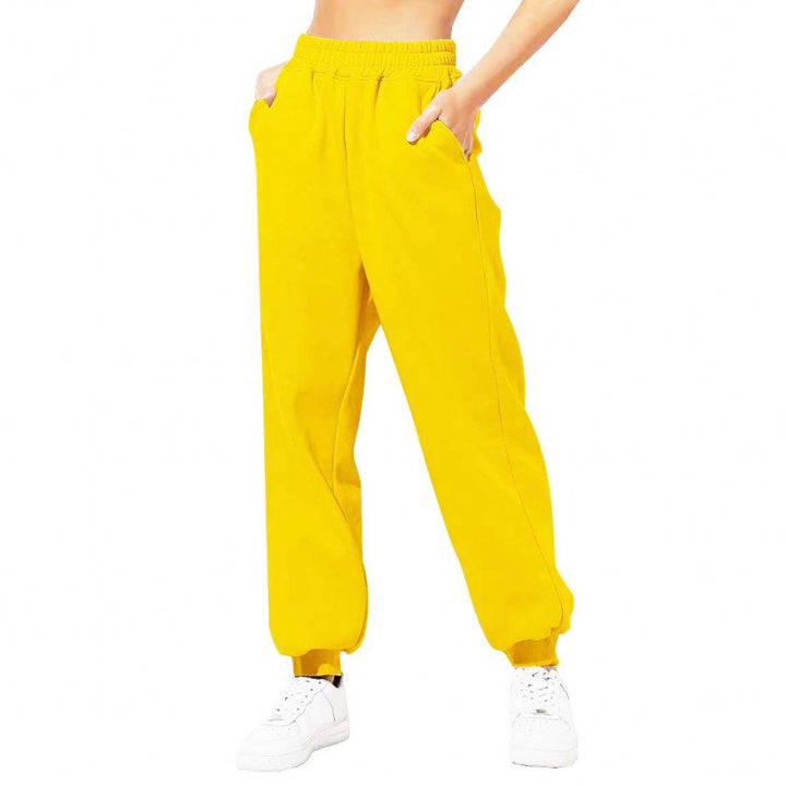 Women's jogging pants with elastic waistband and side pockets Lisslune