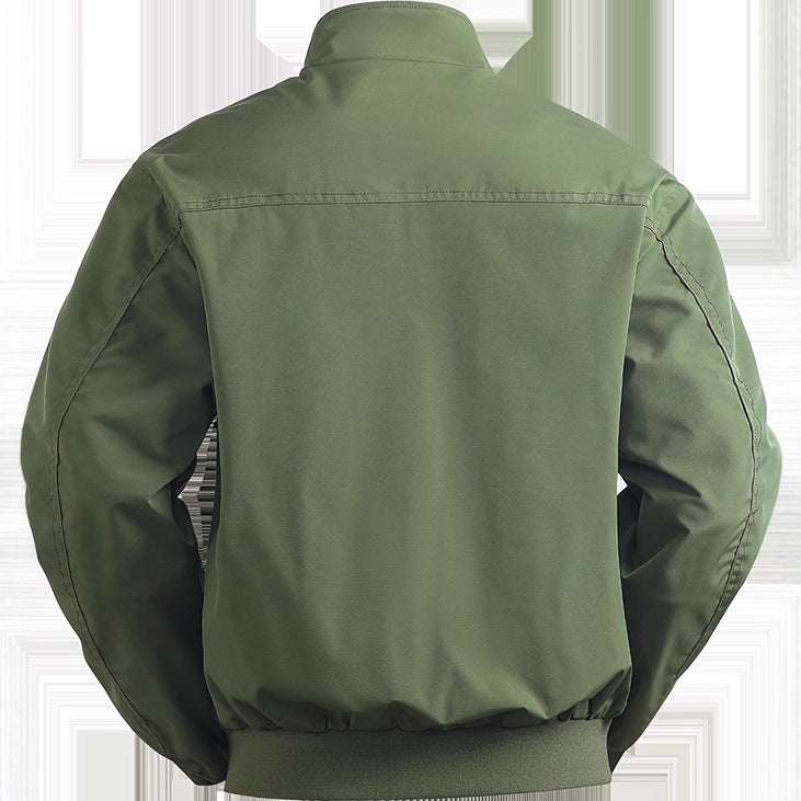 Men's casual transitional jacket with elastic cuffs and practical pockets Lisslune