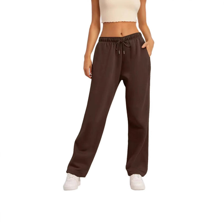 Women's wide casual pants with elastic waistband and practical side pockets Lisslune 1773783716
