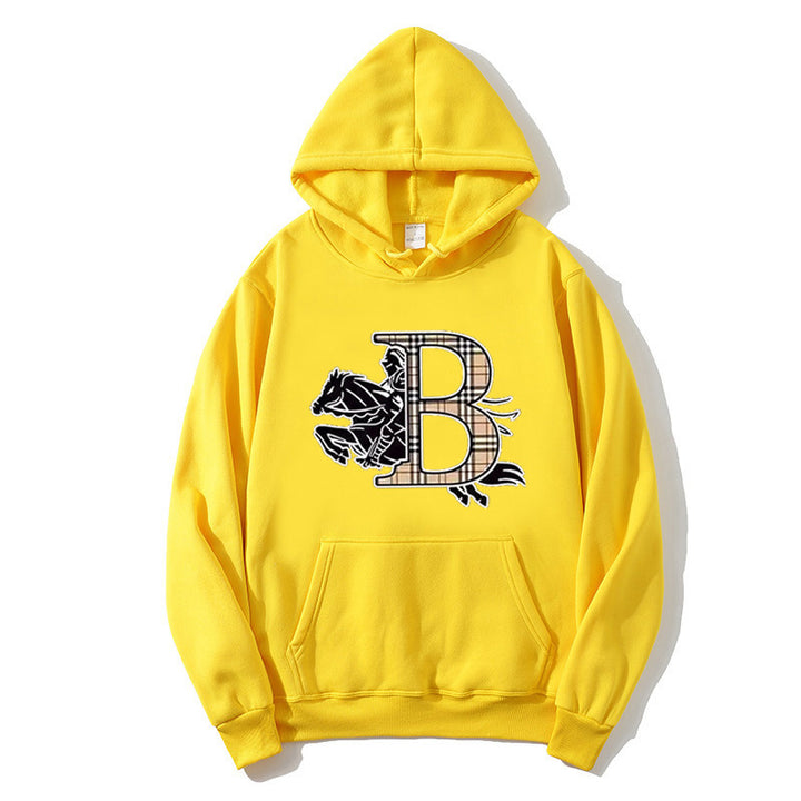 Women's hoodie with a stylish horse motif and luxurious font Lisslune