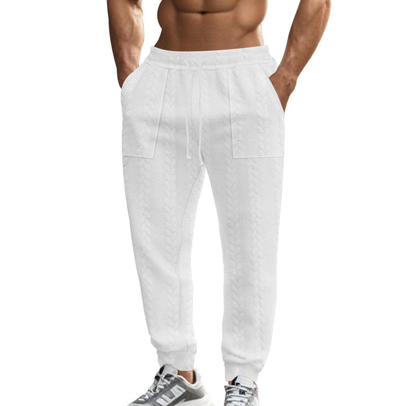 Men's Comfortable Training Pants with Side Pockets and Adjustable Drawstring Lisslune
