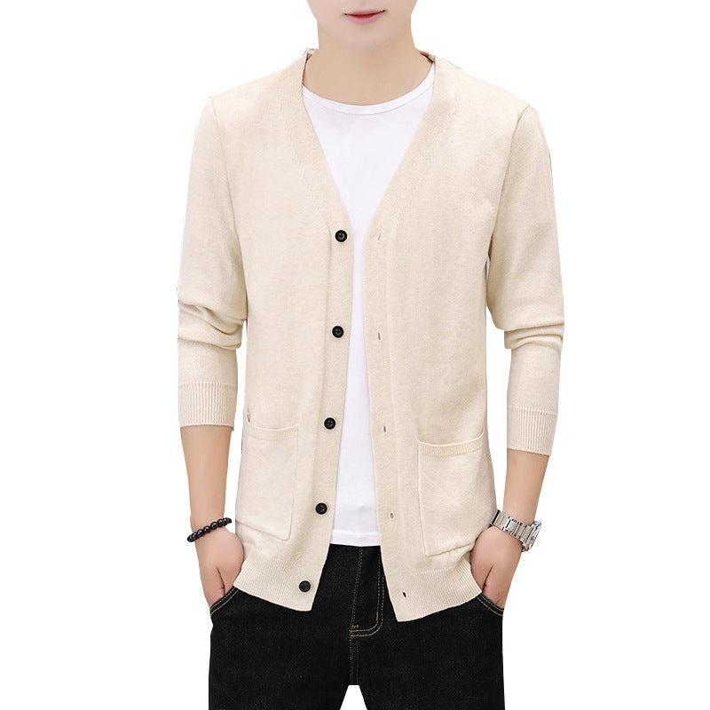 Men's elegant lightweight knitted cardigan with pockets Lisslune
