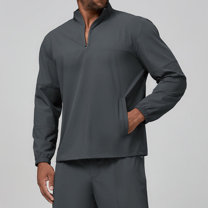 Men's Sporty Jacket with Short Zipper Lisslune