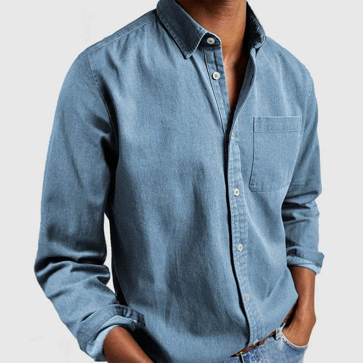 Men's casual leisure shirt made of light cotton fabric Lisslune