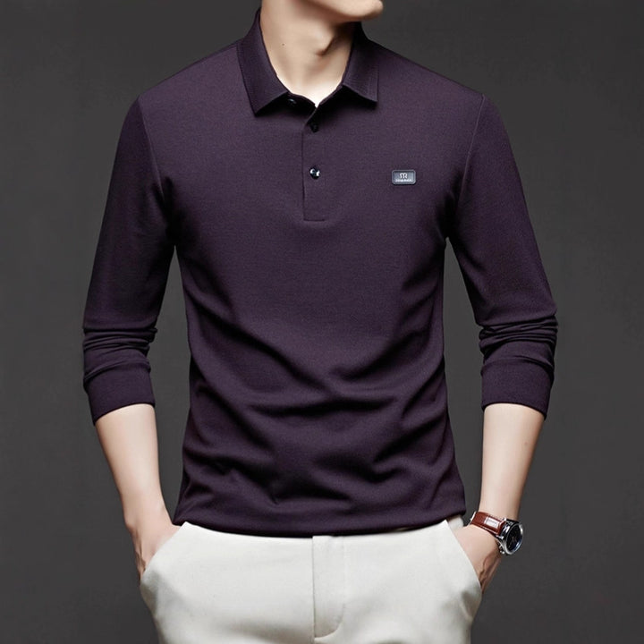 Men's polo shirt with modern cotton blend and fitted cut Lisslune