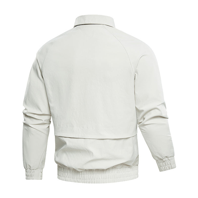Men's Elegant Jacket with Practical Zipper Pockets Lisslune