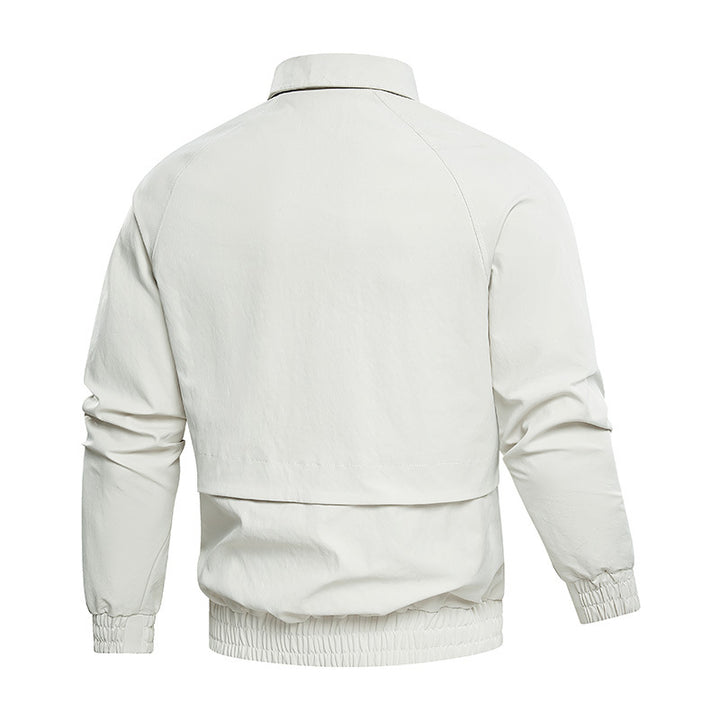 Men's Elegant Jacket with Practical Zipper Pockets Lisslune