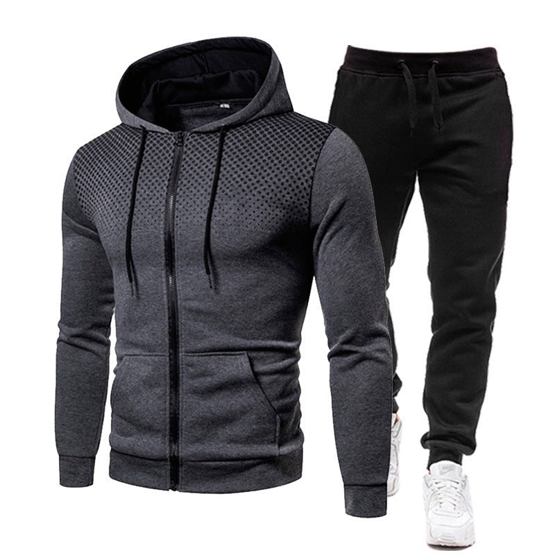Men's sporty hoodie and jogging pants set with breathable technology Lisslune