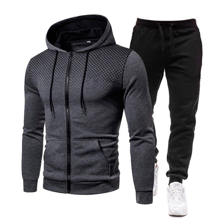 Men's sporty hoodie and jogging pants set with breathable technology Lisslune