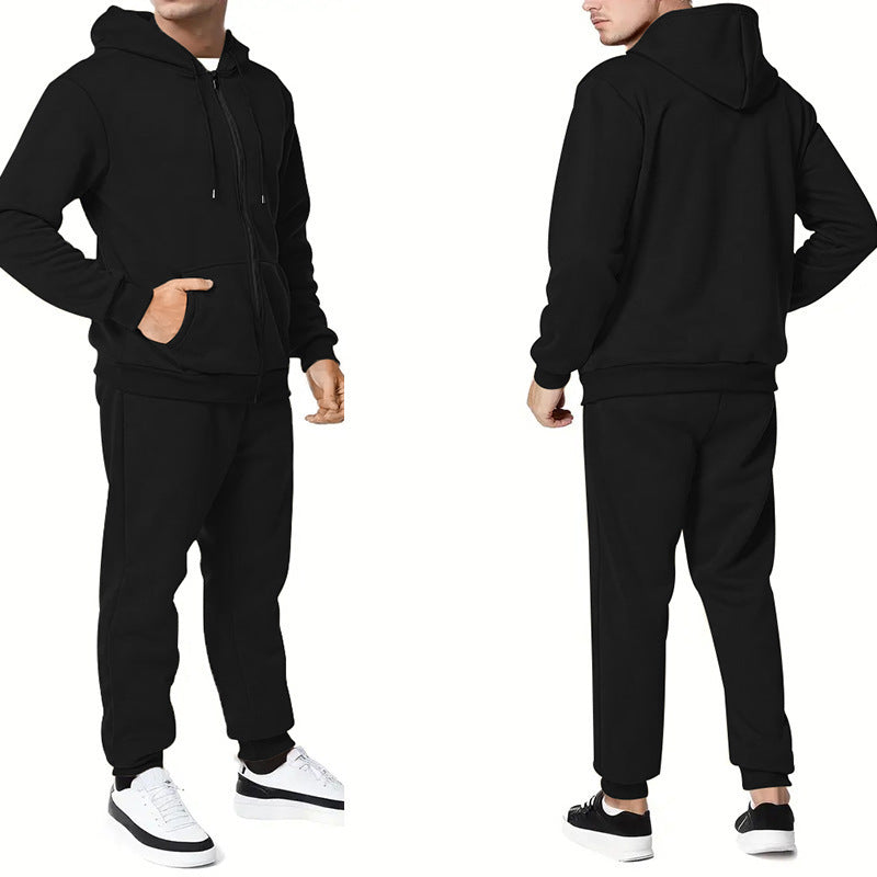 Men's sporty hoodie and jogger set with practical pockets and breathable materials Lisslune