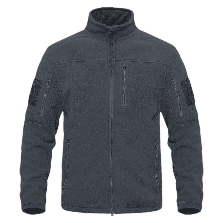 Men's fleece jacket with versatile pockets and high-closing collar Lisslune