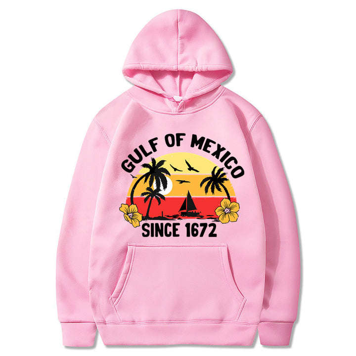 Women's hoodie with creative beach motif and high-quality fabric Lisslune