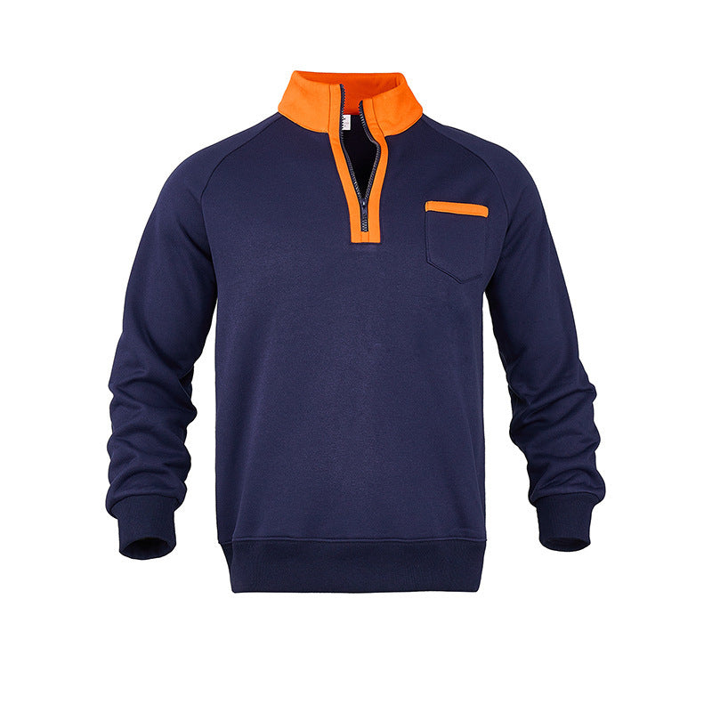 Men's sweatshirt with half zipper and moisture-regulating fabric Lisslune